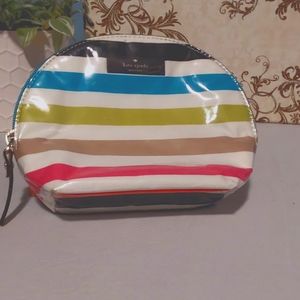 Kate Spade St. Elmo stripe Keri cosmetic bag